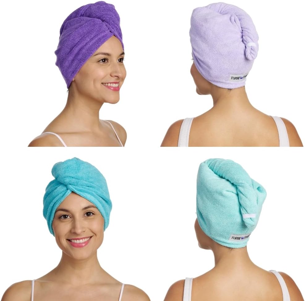 Tiddlers & Nippers Super Absorbent Hair Wrap Twist Towels | 65 X 25 Cm