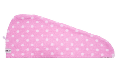 100% Cotton Turbie Twist Hair Towel - Pink Polka Dot
