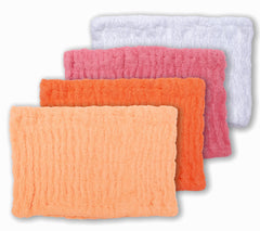100% Cotton Turbie Band Headband in White, Pink, Peach, and Coral.