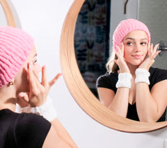 Get Ready with Me Skincare Set (Includes 2 100% Cotton Turbie Bands & 2 Wristbands) - Turbie Twist